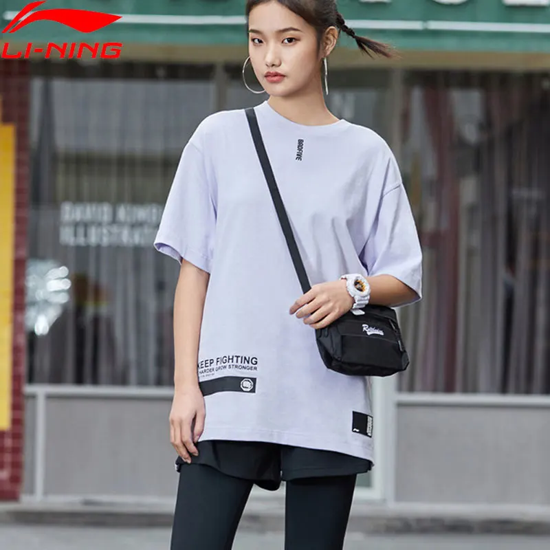 Li-Ning Женская баскетбольная серия BAD FIVE Джерси 100% хлопок дышащие футболки
