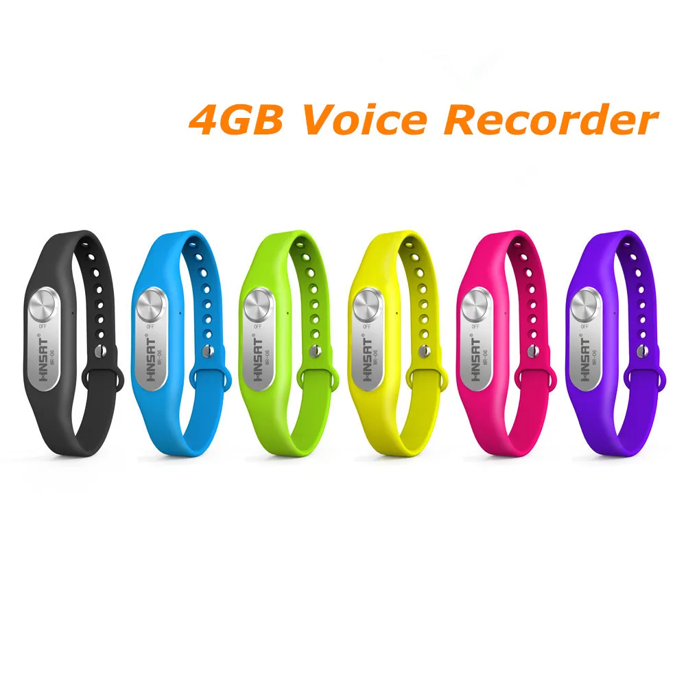 Новинка 2017 года 4 ГБ браслет запись ручка цифровые диктофоны Голос регистраторы 70