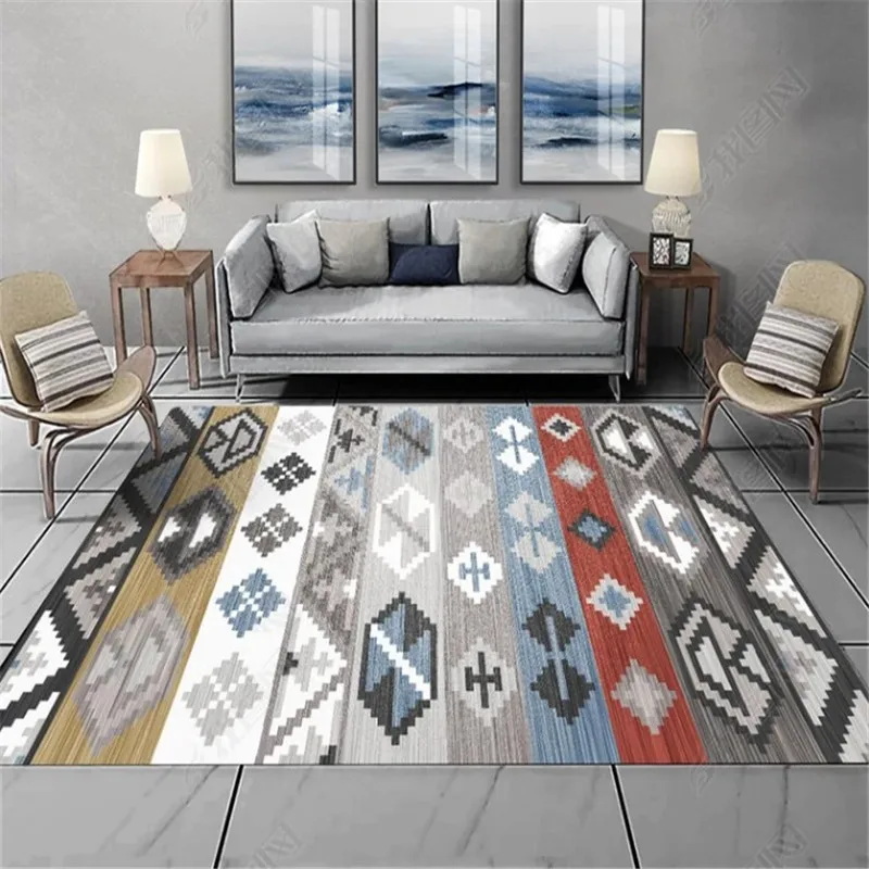 Ковры в этническом стиле богемном для гостиной спальни с кашемировым узором и