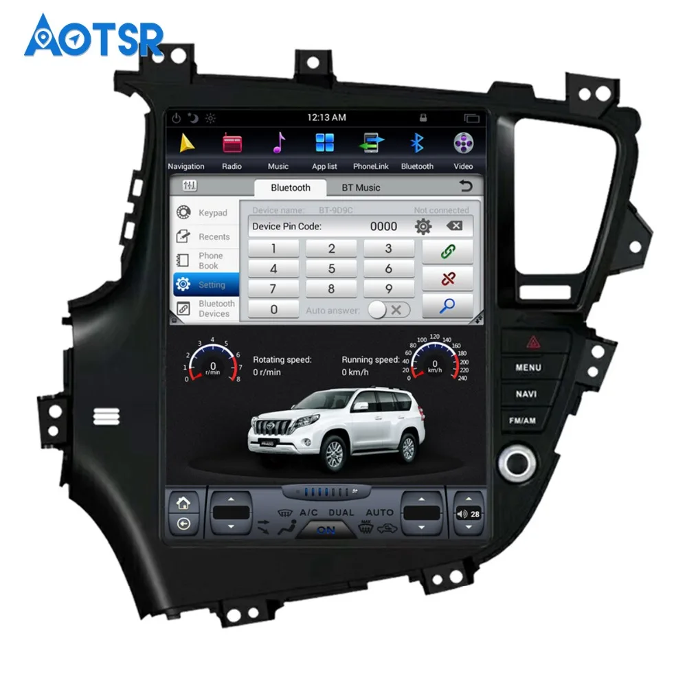 Автомобильный GPS навигатор в стиле Tesla без DVD проигрывателя для KIA Optima K5 2010 2013