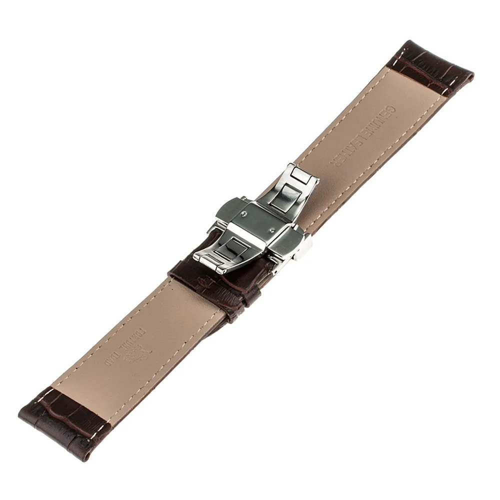 Сапоги из натуральной кожи до середины икры ремень 1st Слои для Tissot T035 T050 КНР 200 T055 T097 T099 часы браслет 16 мм 18 мм/20 мм/22 мм/24 мм