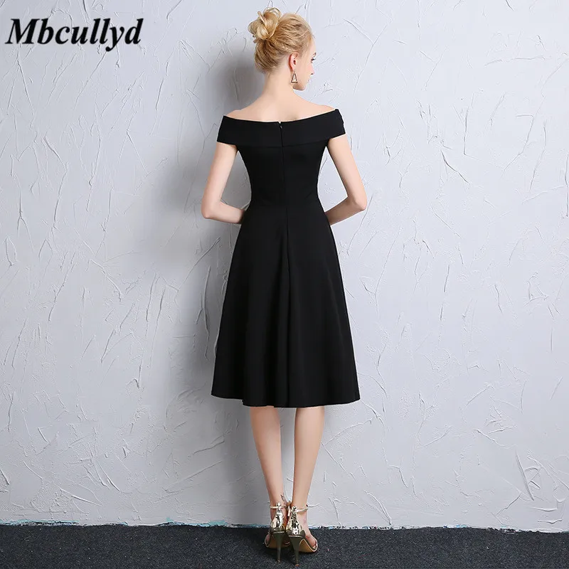 Женское Короткое платье подружки невесты Mbcullyd с открытой спиной до колена