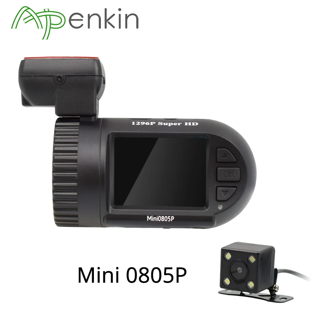 Arpenkin Mini0805P авторегистратор с двойным объективом зеркало заднего вида камера FHD G