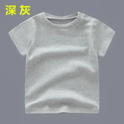 Cotton Color 3 Летняя футболка для малышей футболка для мальчиков хлопковые футболки для девочек футболки для маленьких мальчиков летняя одежда для малышей бамбуковый хлопок - Цвет: Cotton Color 3