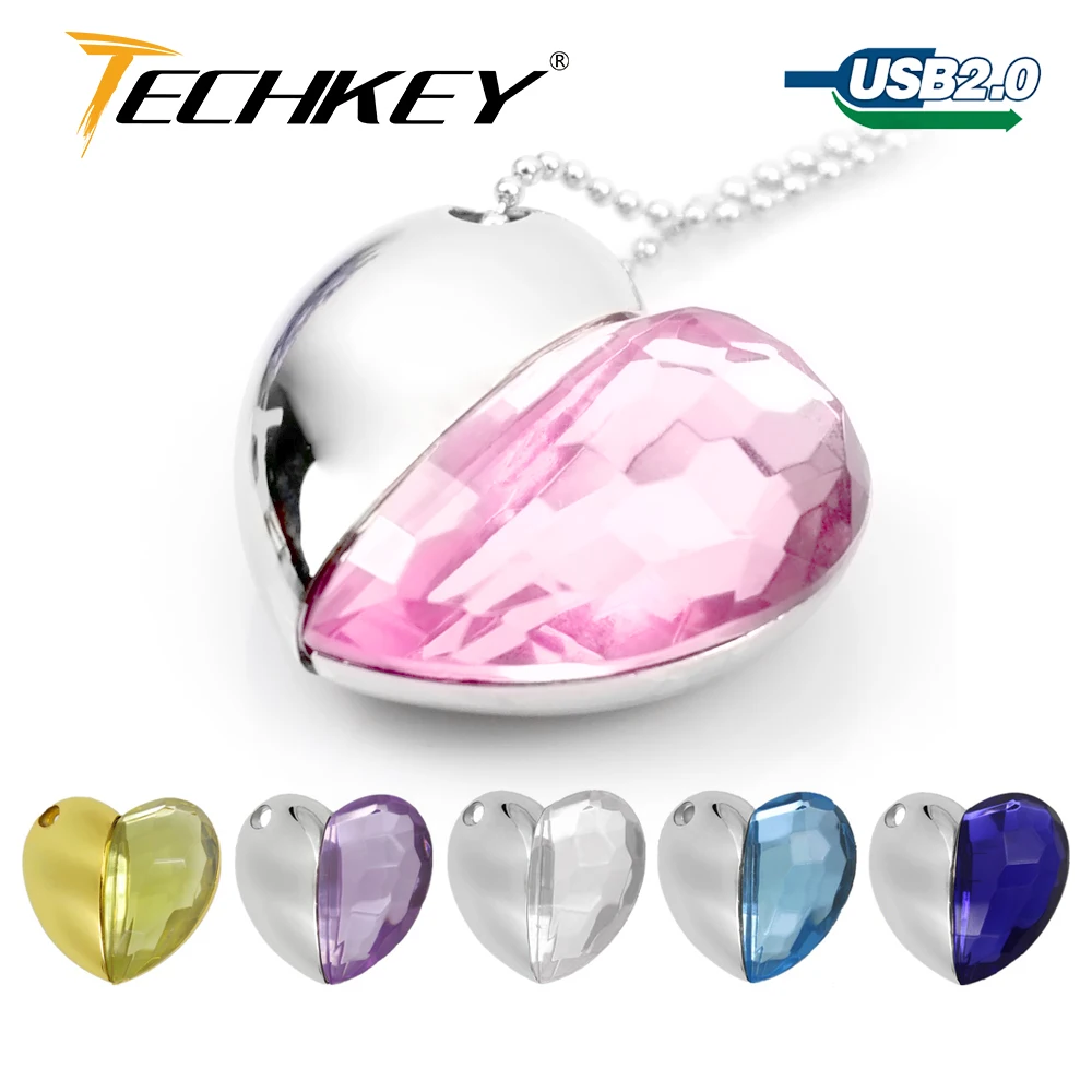 Настоящая емкость подарок любовника Горячая красивое сердце Usb флешка 4 ГБ 8 16 32