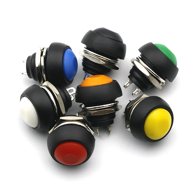 12mm PBS-33B Waterproof Momentary ON OFF Push Button Swithch Mini Round Switch