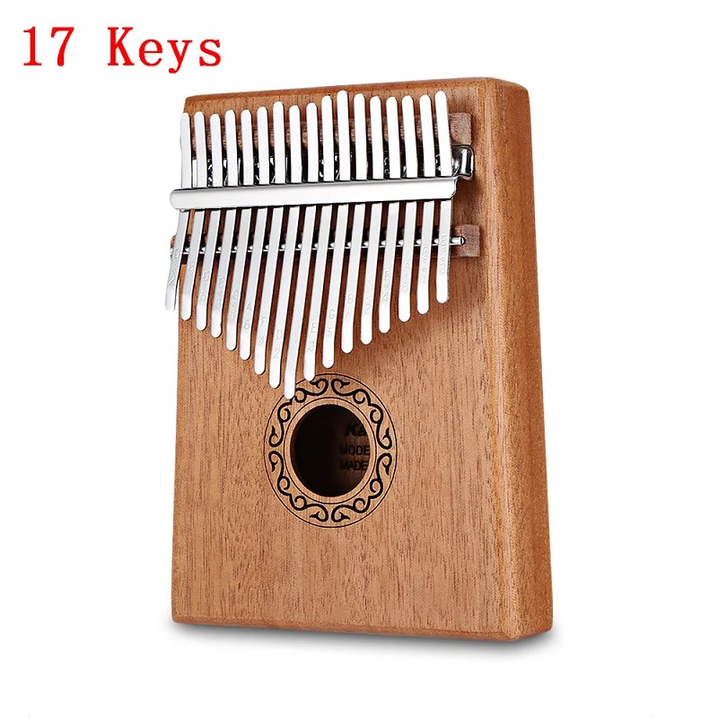 17 Keys W-17T, 17 клавиш, калимба, большой палец, пианино, высокое качество, дерево, корпус из красного дерева, музыкальный инструмент с обучающей книгой, мелодия, молоток для начинающих - Цвет: 17 Keys
