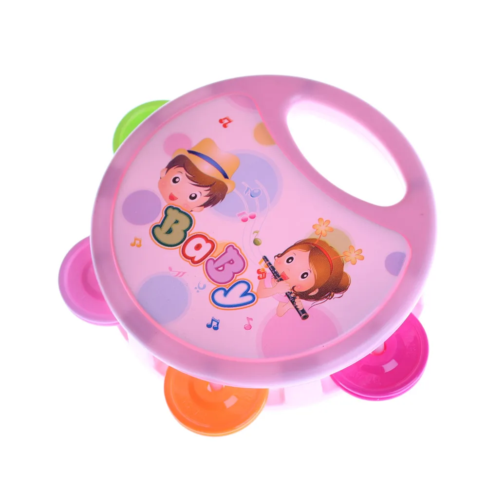 

1pcs Baby Gift Cute Baby Kids Musical Tambourine Beat Instrument Educational Handbell Clap Drum Toys