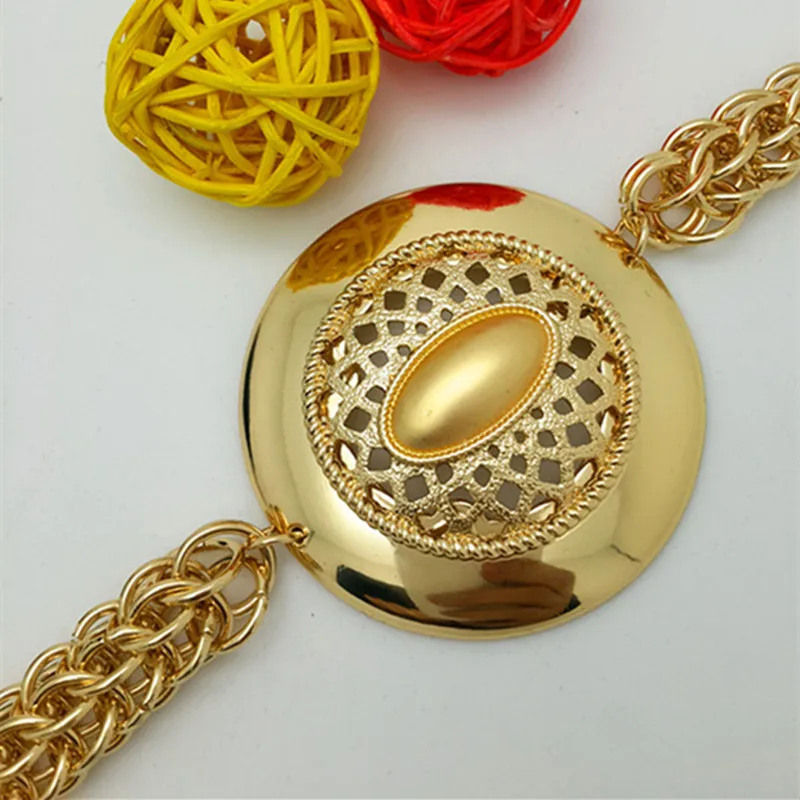 ZuodDi новый изысканный комплект ювелирных изделий из Дубая золотого цвета большие