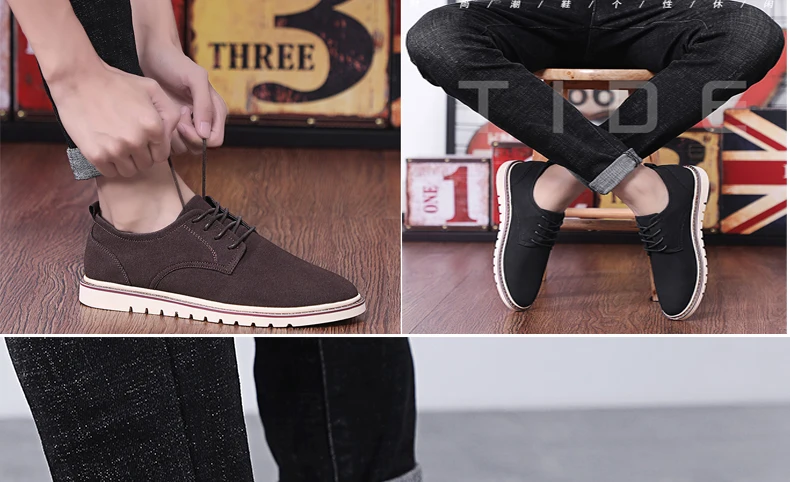 Новые Модные низкие Туфли DR Martens в британском стиле мужская повседневная кожаная обувь Туфли-оксфорды из коровьей замши на шнуровке для джентльменов; большие размеры 47