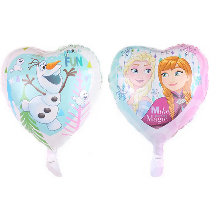 XXPWJ New 18-inch heart-shaped princess aluminum balloon holiday party wedding decoration balloon wholesale DD-050