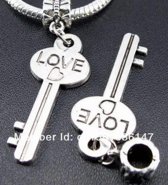 Винтажные серебряные украшения слон знак мира рыба любовь ключ лошадь