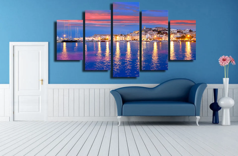HD с ispaniya eivissa ibiza живопись на холсте Декор печать плаката Холст Бесплатная