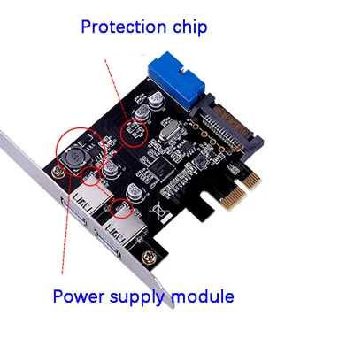 2 Ports USB3.0 PCI Express Card Bracket Front Panel Floppy Drive Expander Hub USB 20pin header Bay mounting |