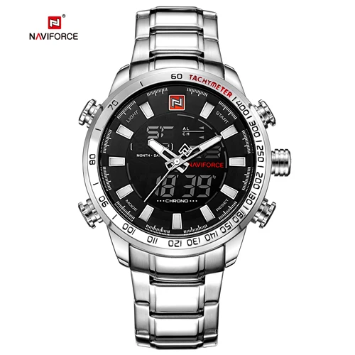 white white Relogio Masculino NAVIFORCE мужские часы кварцевые аналоговые Роскошные модные спортивные наручные часы из нержавеющей стали мужские часы дропшиппинг - Цвет: white white