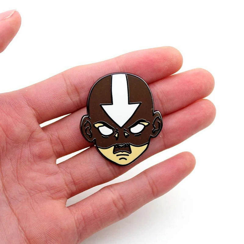 Аватар Последний Airbender 90s смешной мультфильм рюкзак Одежда diy украшения эмаль броши значок галстук воротник булавки