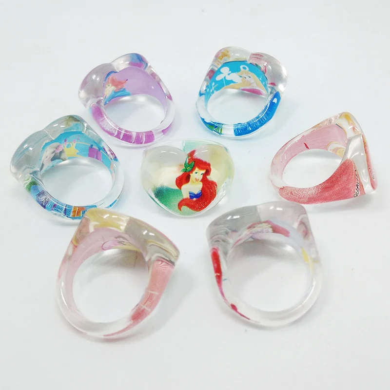 Оптовая продажа модные украшения для малышей 50 шт. милое кольцо принцессы с