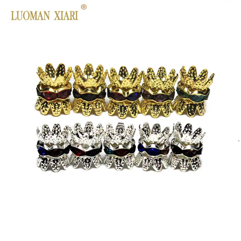 Оптовая продажа 50 шт. медные бусины в форме цветка ААА стразы Кристальные