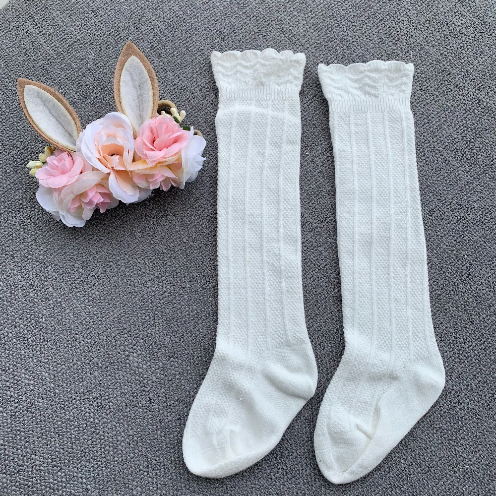 Suede Nylon Bow Headband Matching Baby Socks Set Floral Hair Band For Babys Infat Gift | Детская одежда и обувь