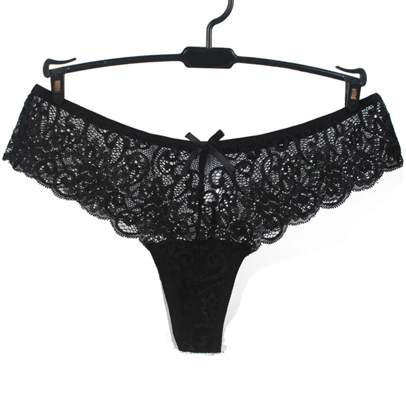 5PCS Sexy Underwear Transparent Thongs T-Back Women Panties Lace G-Strings Ladies Calcinha Tanga Lingerie | Женская одежда