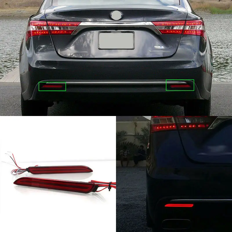 

LED Rear Bumper Reflector Fog Brake Turn Indicator Lights For Toyota Avalon 2013-2016