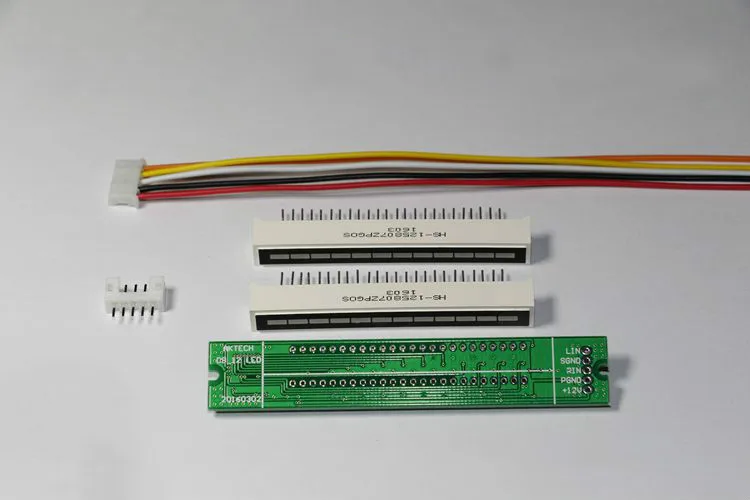 Мини двойной 12-уровневый индикатор VU Meter плата стереоусилителя регулируемая