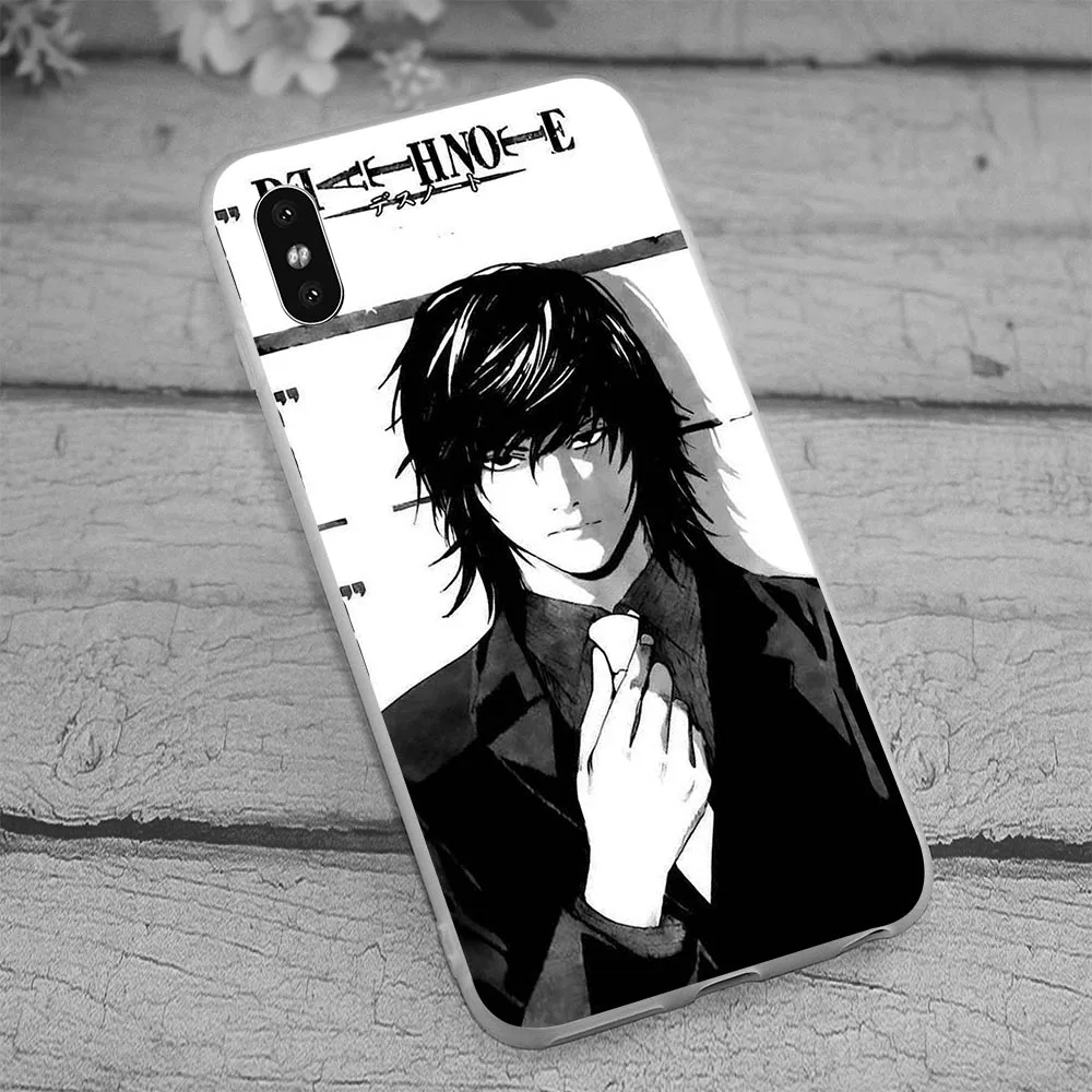 Мягкий силиконовый чехол из ТПУ для iPhone Xs с японским аниме Death Note|Бамперы| |