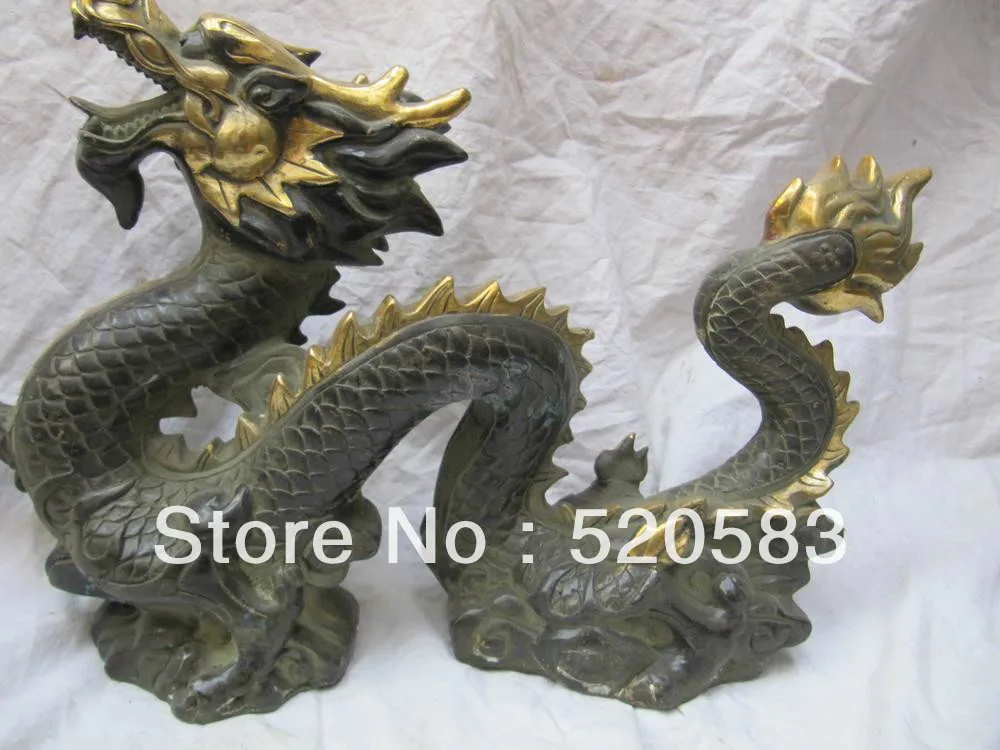 16 дюймов китайская народная бронзовый золотой свинка благоприятный королевский