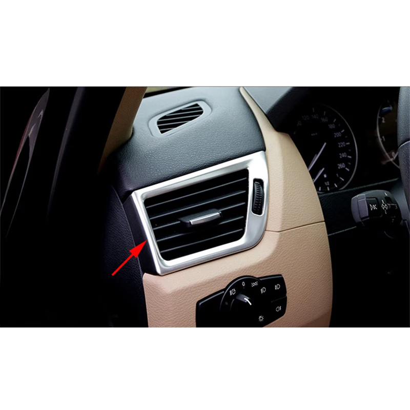 3x хром пластины Нержавеющая сталь сбоку кондиционер + центральной консоли