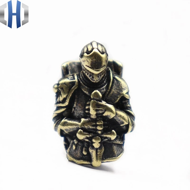 EDC ретро бусы на веревочке диадема Тамплиер рыцарь латунь Crusader Armor Warrior зонт