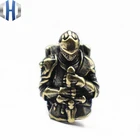 EDC ретро бусы на веревочке перипплетности темплар рыцарь латунные крестоносцы Броня Воин зонт-кинжал веревка Пряжка брелок нож бусины