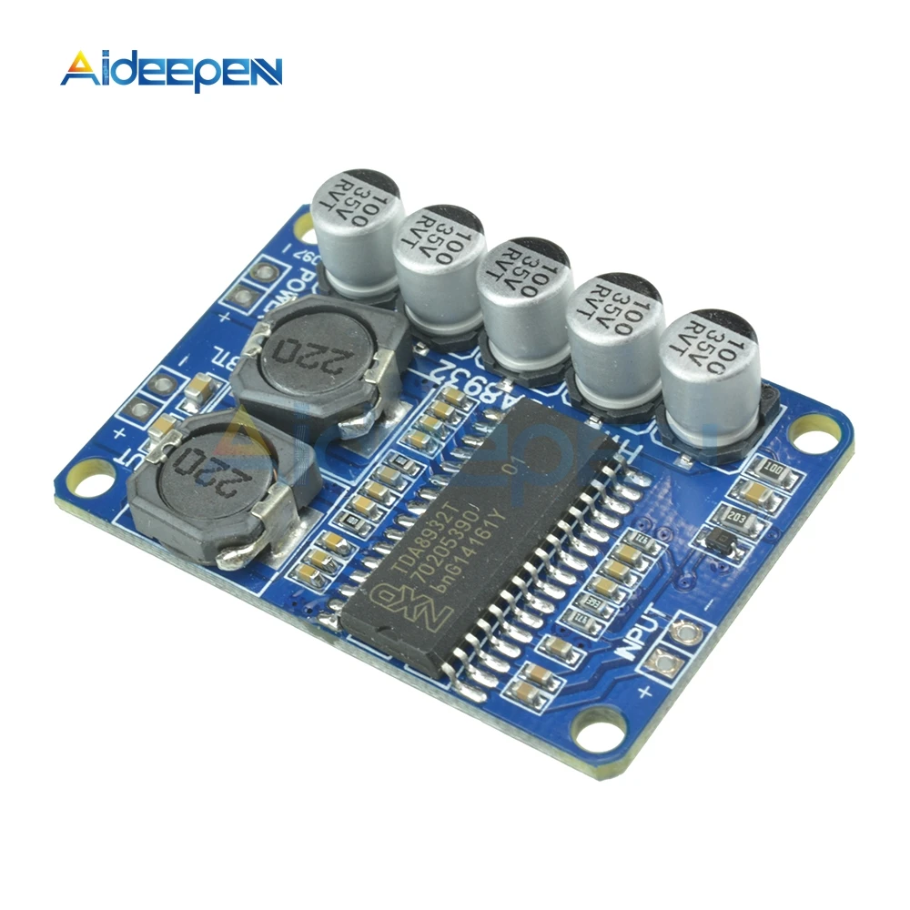 

DC 10V-30V 35W TDA8932 Low Power Digital Power Amplifier Board Module Mono Amplifier Module 4-8 Ohms 24V