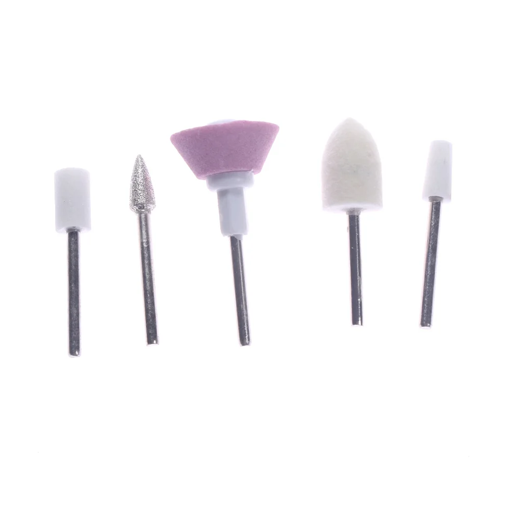 5 шт./компл. профессиональная Шлифовальная головка для ногтей керамический