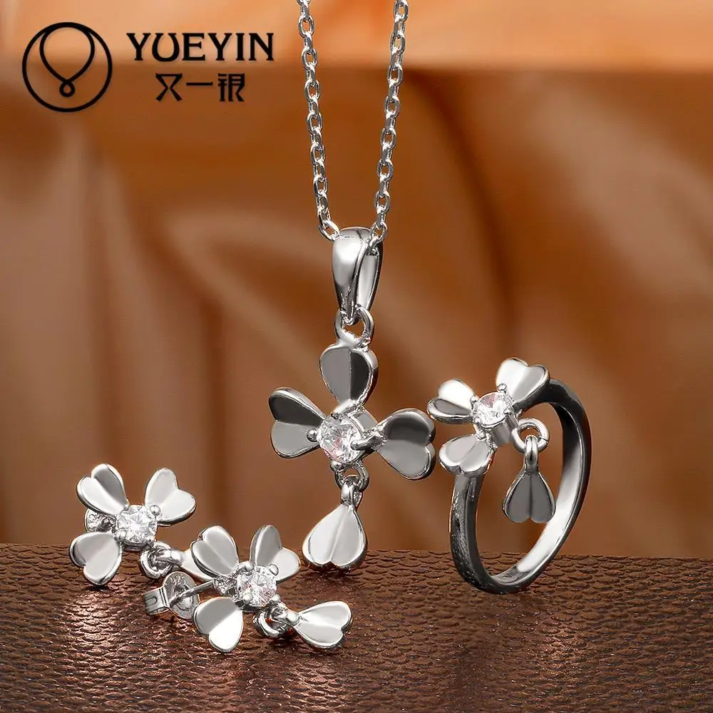 Последние мода женских украшений цветочные украшения комплект для женщин