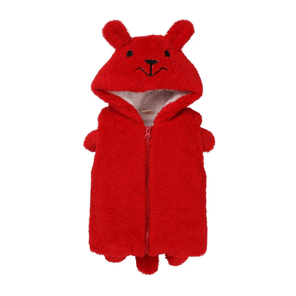 2017 Children ClothesKids Baby Girls Winter Hooded Faux Cashmere Waistcoat Coat Warm Outwear Clothes BFOF | Детская одежда и обувь