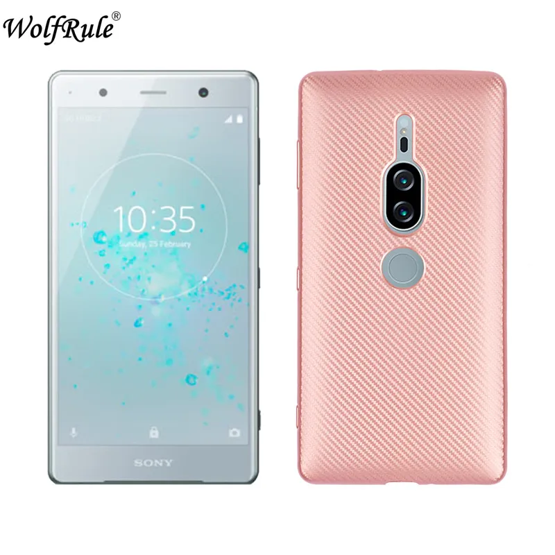 WolfRule Case sFor Sony Xperia XZ2 Premium Cover Luxury Full Protection Soft TPU Black For Fundas 5.8&quot |
