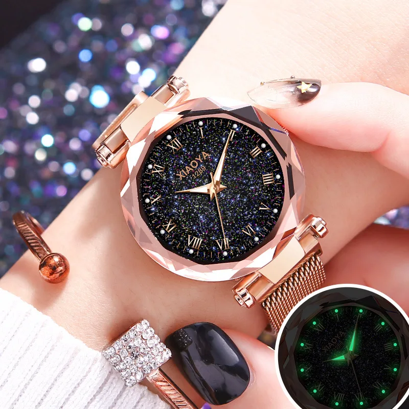 Женские часы 2019 Модные Простые магнитные кварцевые люксовый бренд montres femmes zegarek