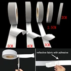 Отражающая ткань с клеем, много размеров