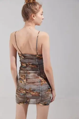 Новое женское сексуальное облегающее платье 2019 летнее тонкое Сетчатое с принтом