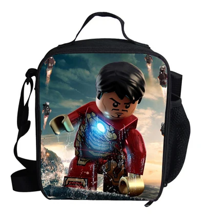 7L119 Модная сумка для ланча для детей, школьная сумка для ланча Ironman, термос для детей, для мальчиков и девочек - Цвет: 7L119