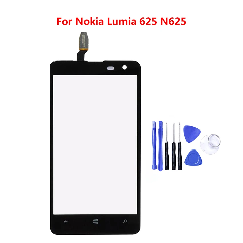 Сенсорный ЖК экран для Nokia Lumia 625 N625 сменный сенсорный со стеклянной