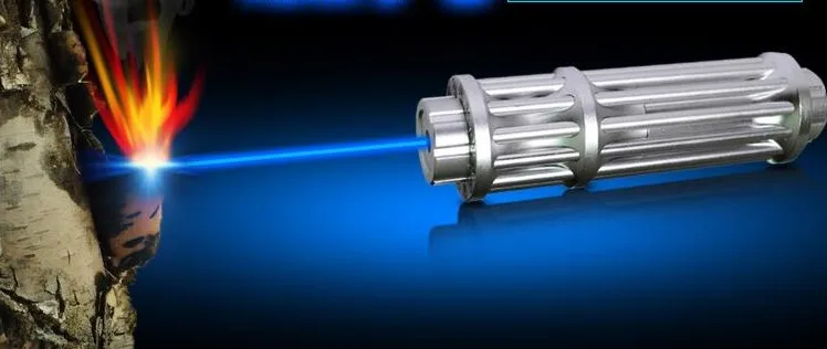 Синяя лазерная указка 300000 м 450nm 100 Вт вспышка светильник горящий матч/Бумага/сухой