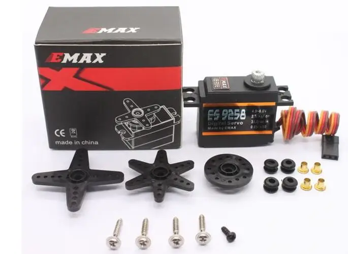 EMAX ES9258 металлическая Шестерня цифровой сервопривод 27 г/3 кг/. 08 сек для RC Heli (ES9258) |