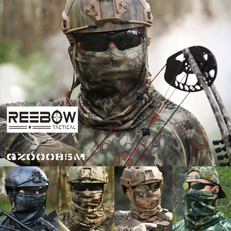 REEBOW Тактический Открытый камуфляж шеи теплее многофункциональный военный