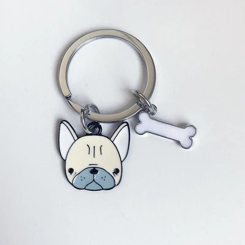 Мини милые металлические брелки с мультяшными животными собаками и кошками