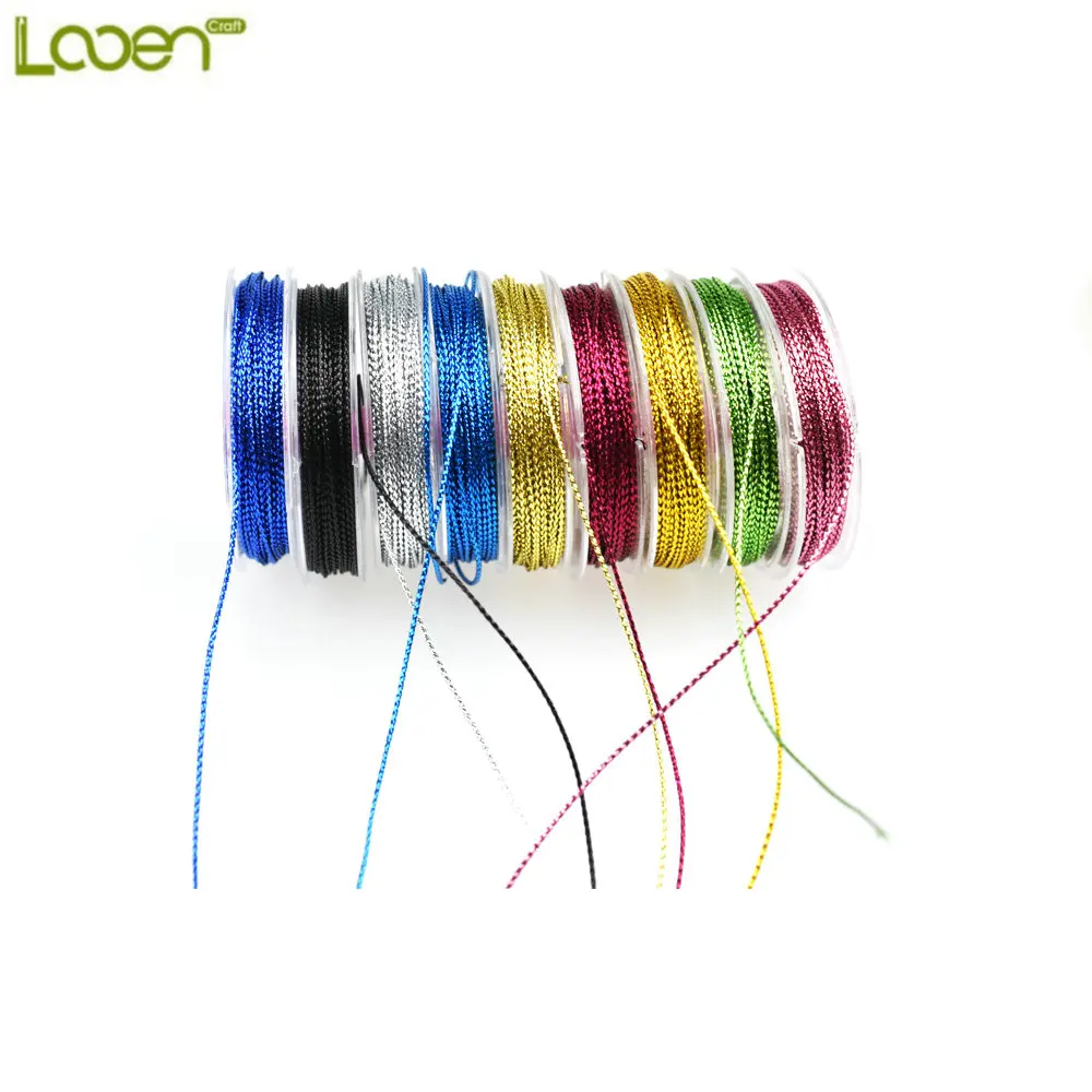 Looen бренд 9 шт./лот DIY сумка конфетная металлическая пряжа/Золотая и серебряная
