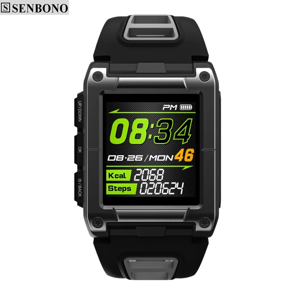 SENBONO S929 gps часы наручные Компас Bluetooth Смарт водонепроницаемые плавательные