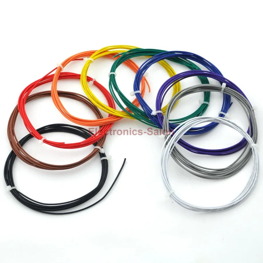 Десять Цвета UL 1007 24AWG монтажный комплект проводов.|hook-up wire|24awg wirewire 24awg |