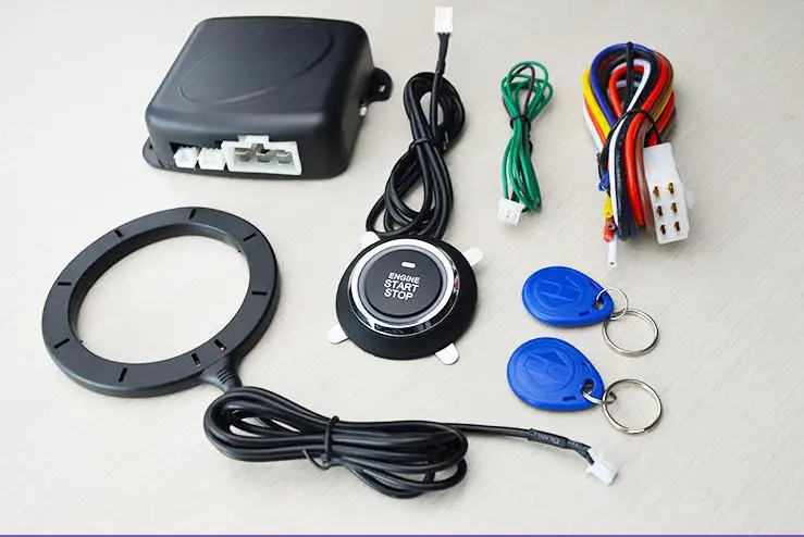 Автозапуск Двигатели для автомобиля кнопка запуска RFID замок зажигания Защита от