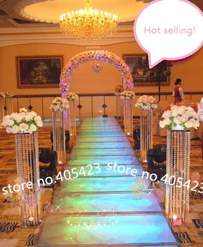 

Акриловое Хрустальное свадебное украшение металлическая подставка Центральная Цветочная полка дорожная свинцовая рама H120cm (не включает цветок)